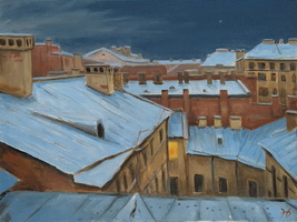 "Точка координат", х.м., 61*76 см, 2022."Point of coordinates", oil on canvas, 61*76 cm, 2022