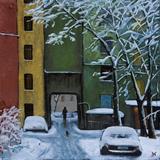 "Петроградский дворик", х.м., 50,5*56см, 2011г. "Y ard on Petrograd side", oil on canvas, 20*22", 2011