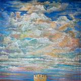 "Большое небо", х.м., 100*90см, 2009г. "Big Sky", oil on canvas, 100*90cm, 2009